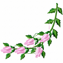 Flowers And Tree Embroidery Design 1